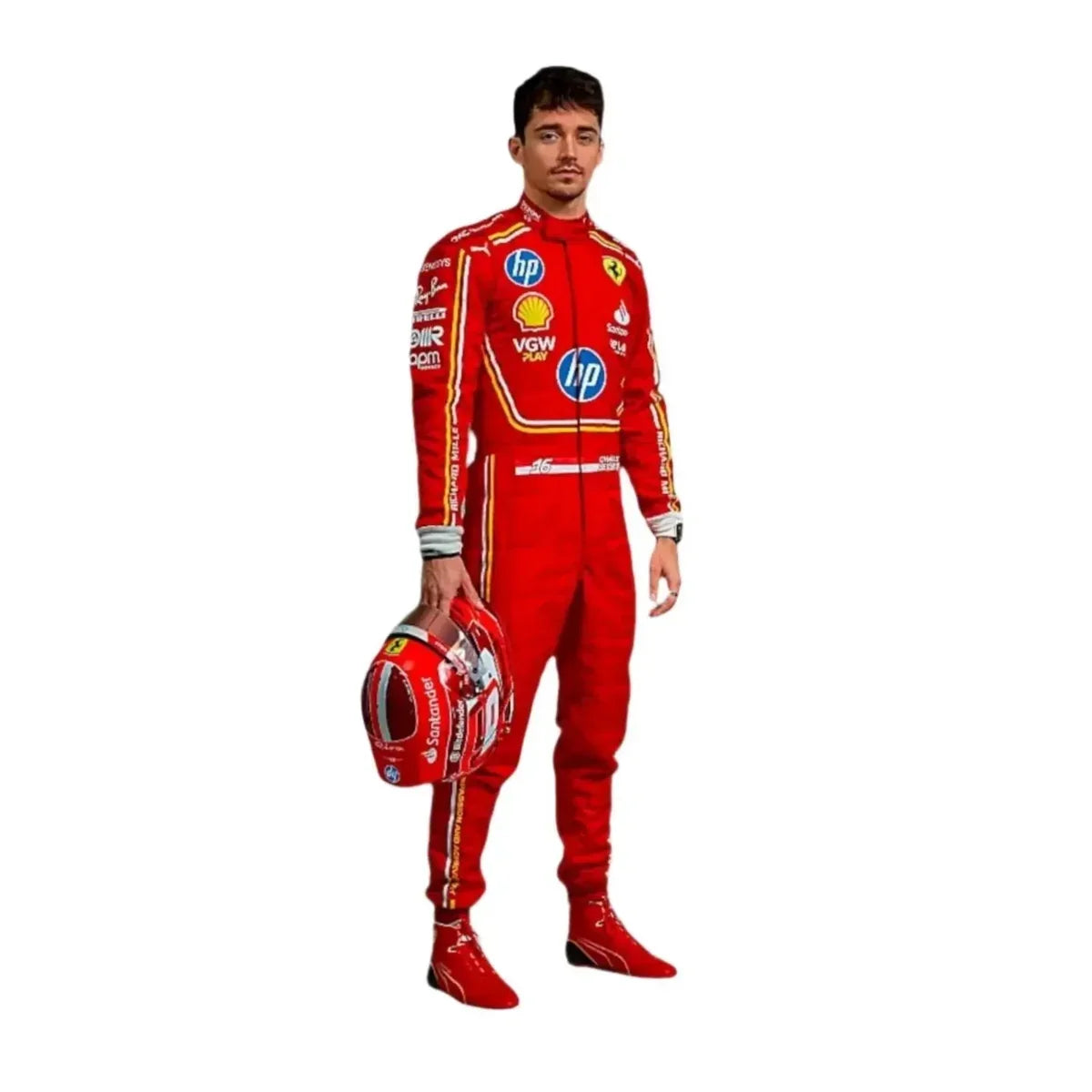 2024 Monaco GP Scuderia Ferrari Hp Charles Leclerc F1 Race Suit - Dubai Racewears