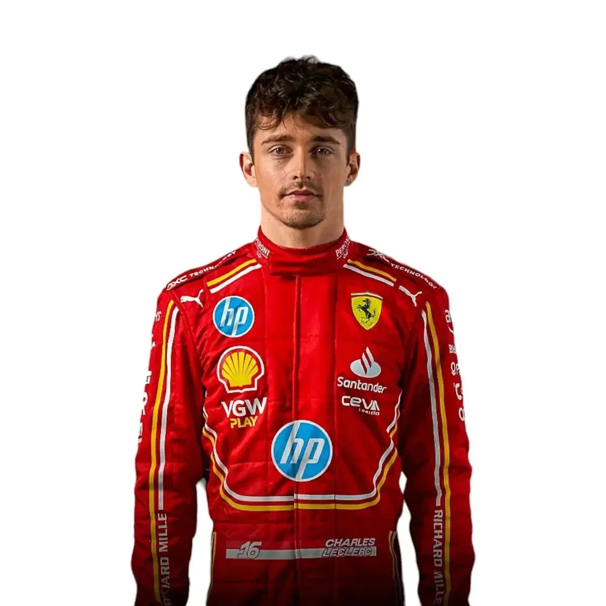 2024 Monaco GP Scuderia Ferrari Hp Charles Leclerc F1 Race Suit - Dubai Racewears