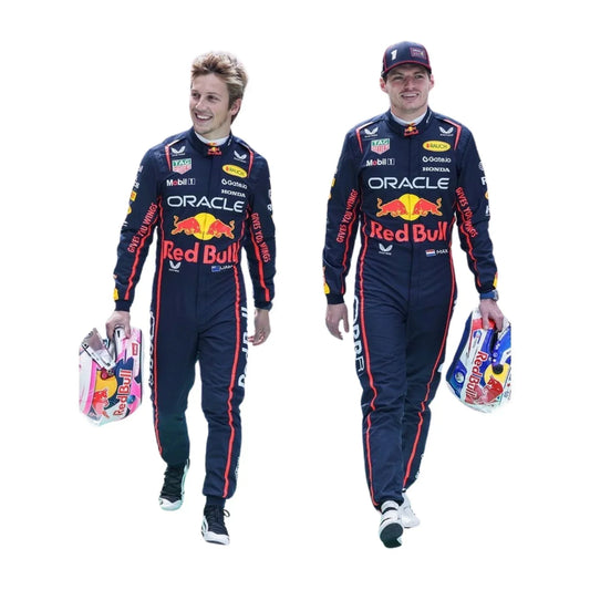 2025 Max Verstappen & Liam Lawson F1 Racing Suit | Dubai Racegear - Dubai Racewears