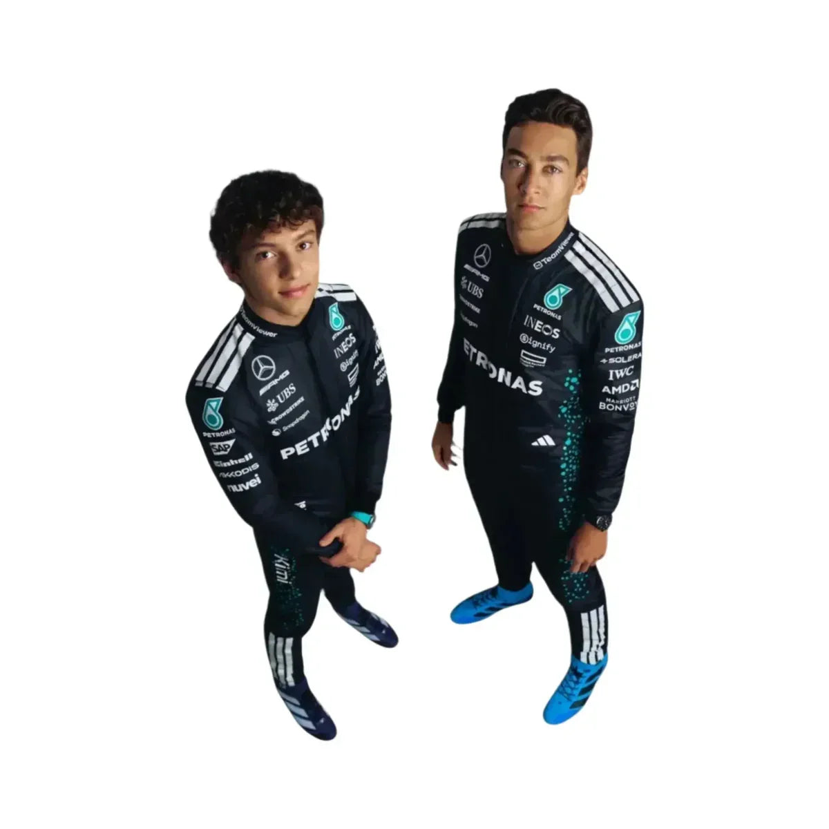 2025 George Russell F1 Mercedes Race Suit - Dubai Racewears