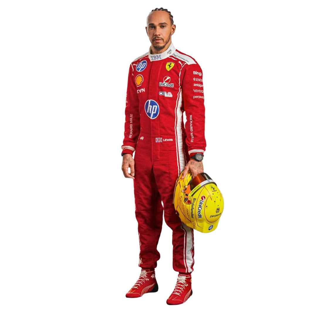 2026 Lewis Hamilton F1 Racing Suit | Dubai Racegear - Dubai Racewears