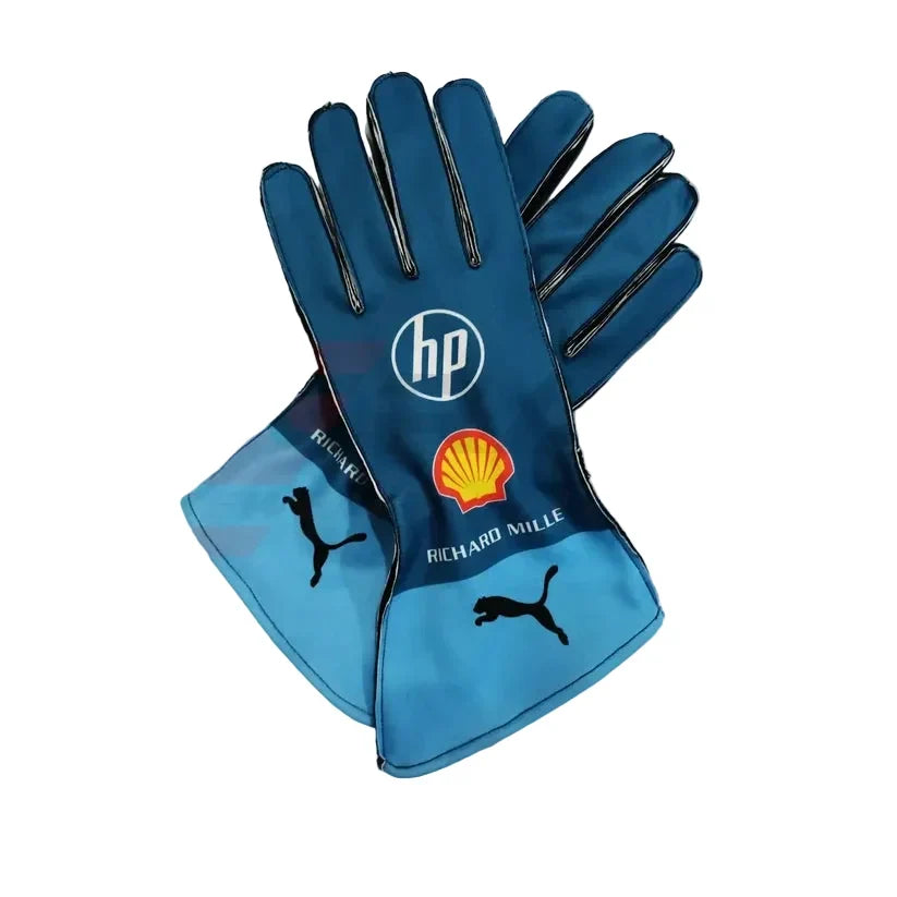 2024 Charles Leclerc Ferrari Hp Miami Gp F1 Race Gloves - Dubai Racewears