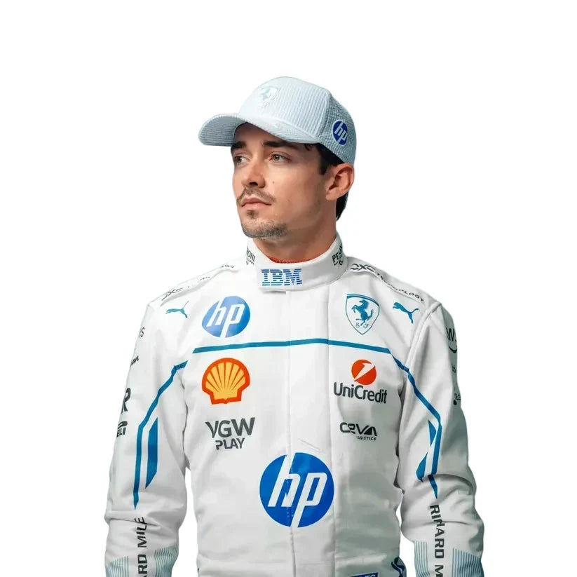 2025 Charles Leclerc Scuderia Ferrari Hp Monaco GP Race Suit - Dubai Racewears