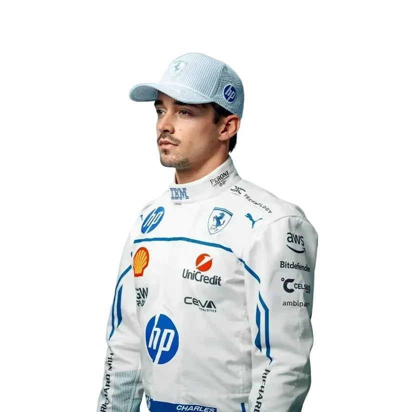 2025 Charles Leclerc Scuderia Ferrari Hp Monaco GP Race Suit - Dubai Racewears