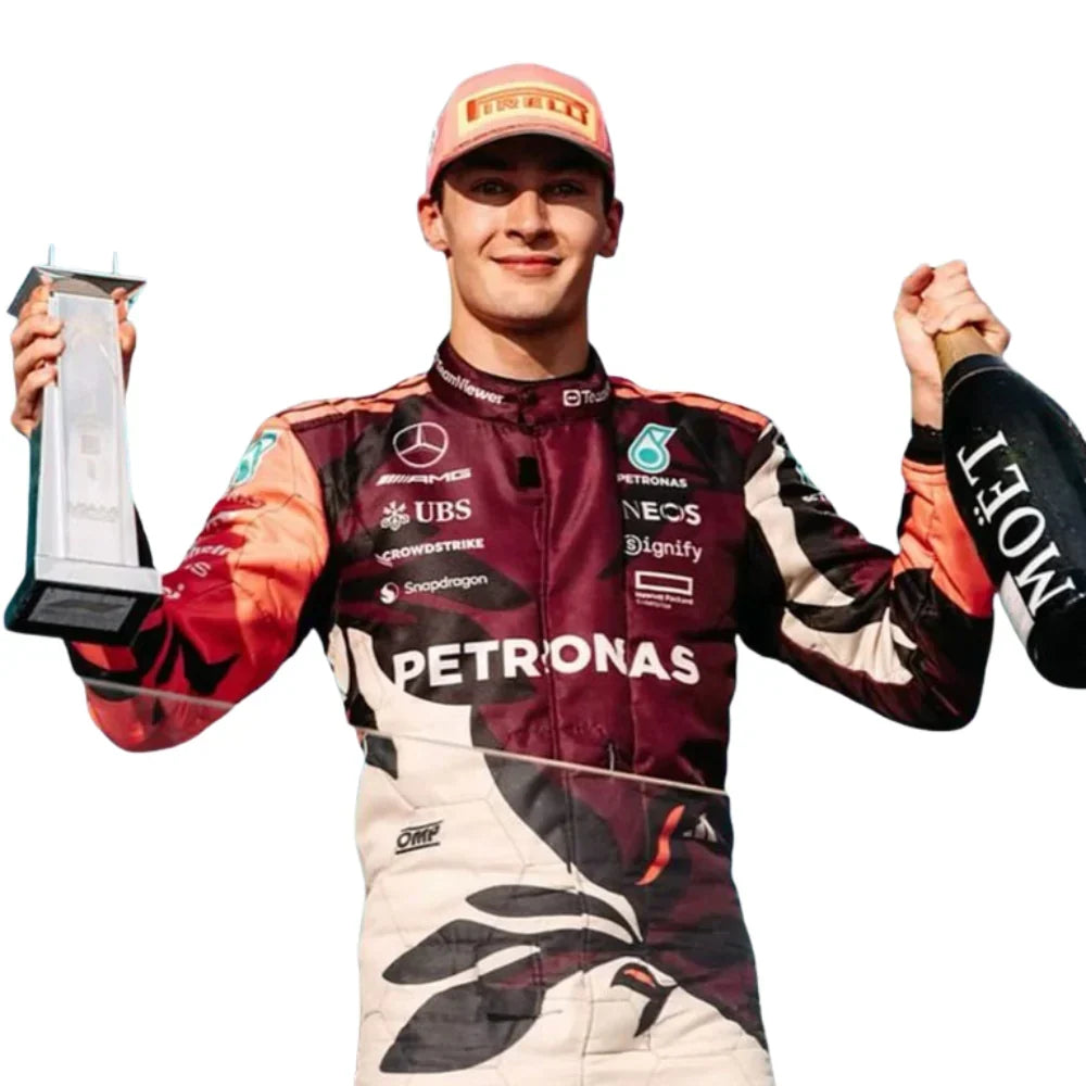 George Russell 2025 Mercedes F1 Inspired Race Suit | Dubai Racegear - Dubai Racewears