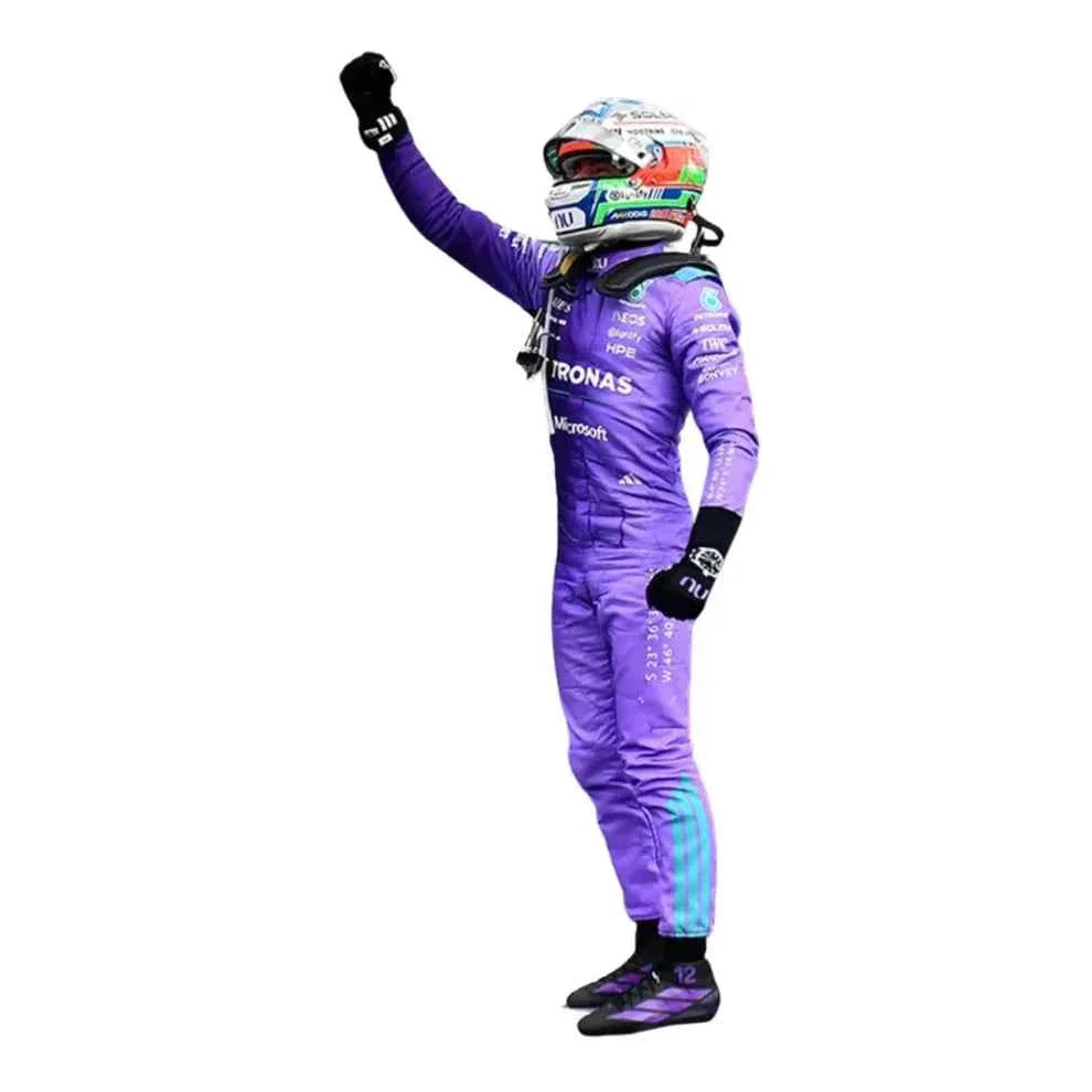 2026 F1 Racing Costume Worn by George Russell & Andrea Kimi Antonelli – Miami GP Mercedes | Dubai Racegear
