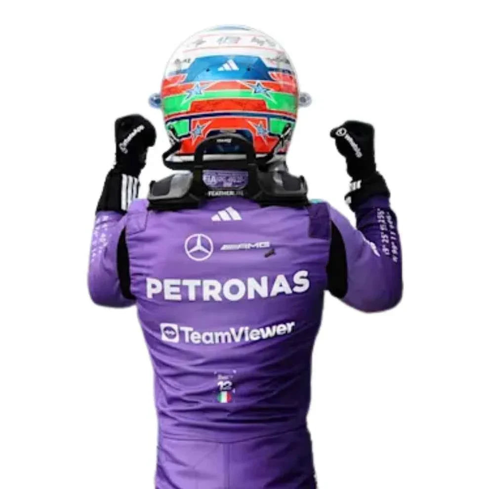 2026 F1 Racing Costume Worn by George Russell & Andrea Kimi Antonelli – Miami GP Mercedes | Dubai Racegear