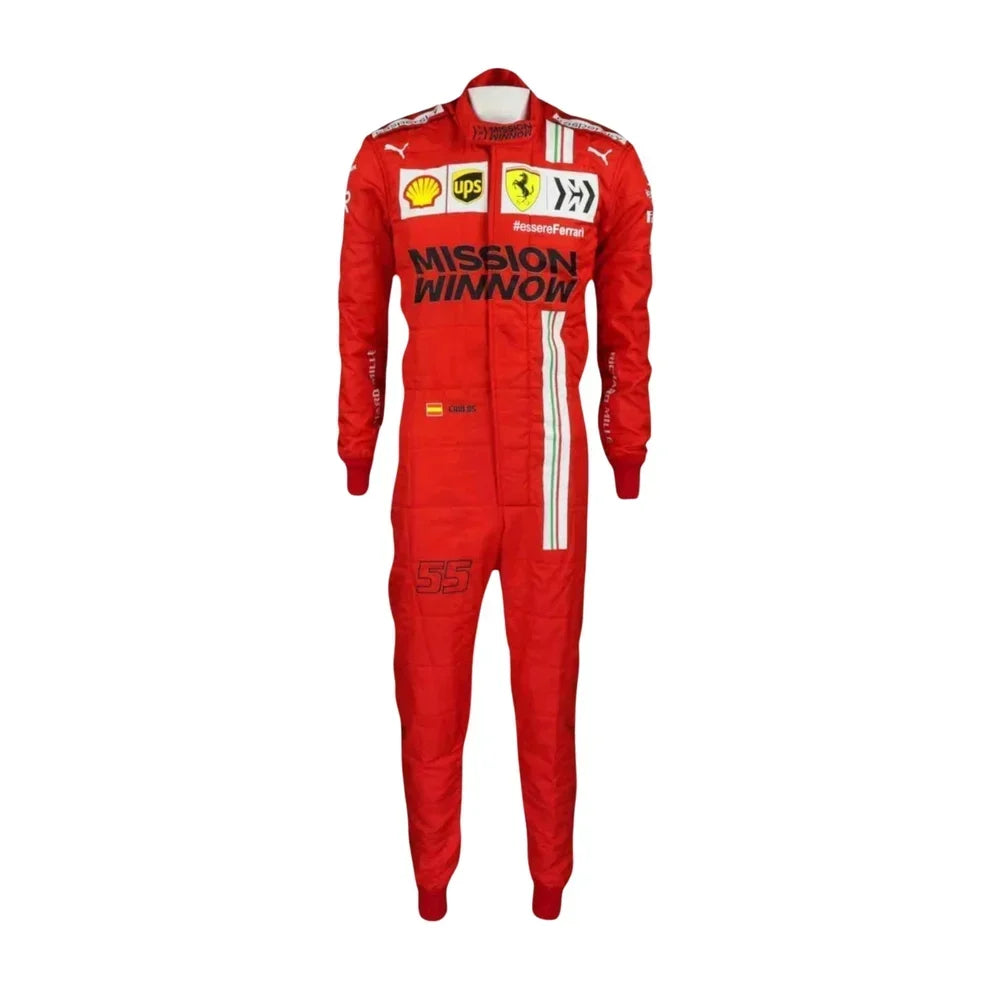 Carlos Sainz 2021 Ferrari F1 Race Suit - Dubai Racewears