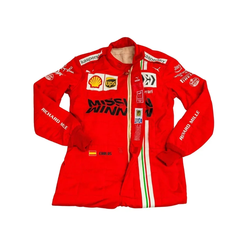 Carlos Sainz 2021 Ferrari F1 Race Suit - Dubai Racewears