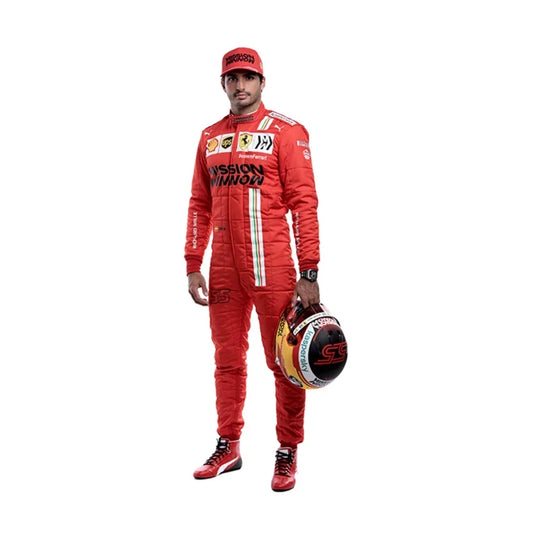 Carlos Sainz 2021 Ferrari F1 Race Suit - Dubai Racewears