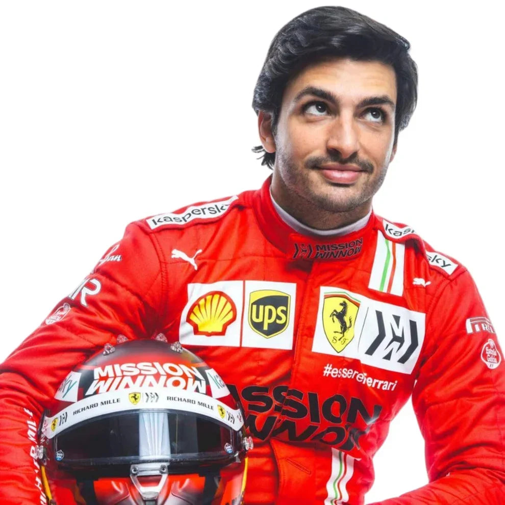Carlos Sainz 2021 Ferrari F1 Race Suit - Dubai Racewears