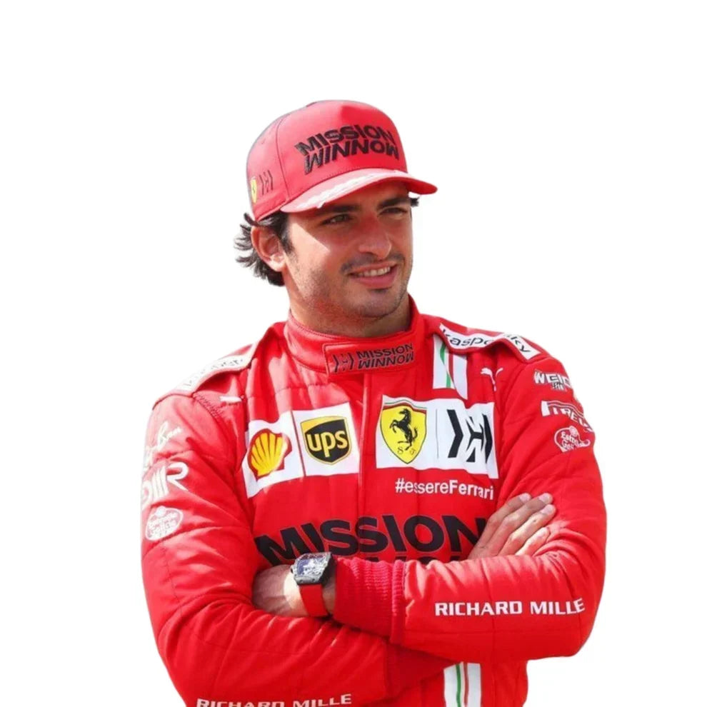 Carlos Sainz 2021 Ferrari F1 Race Suit - Dubai Racewears