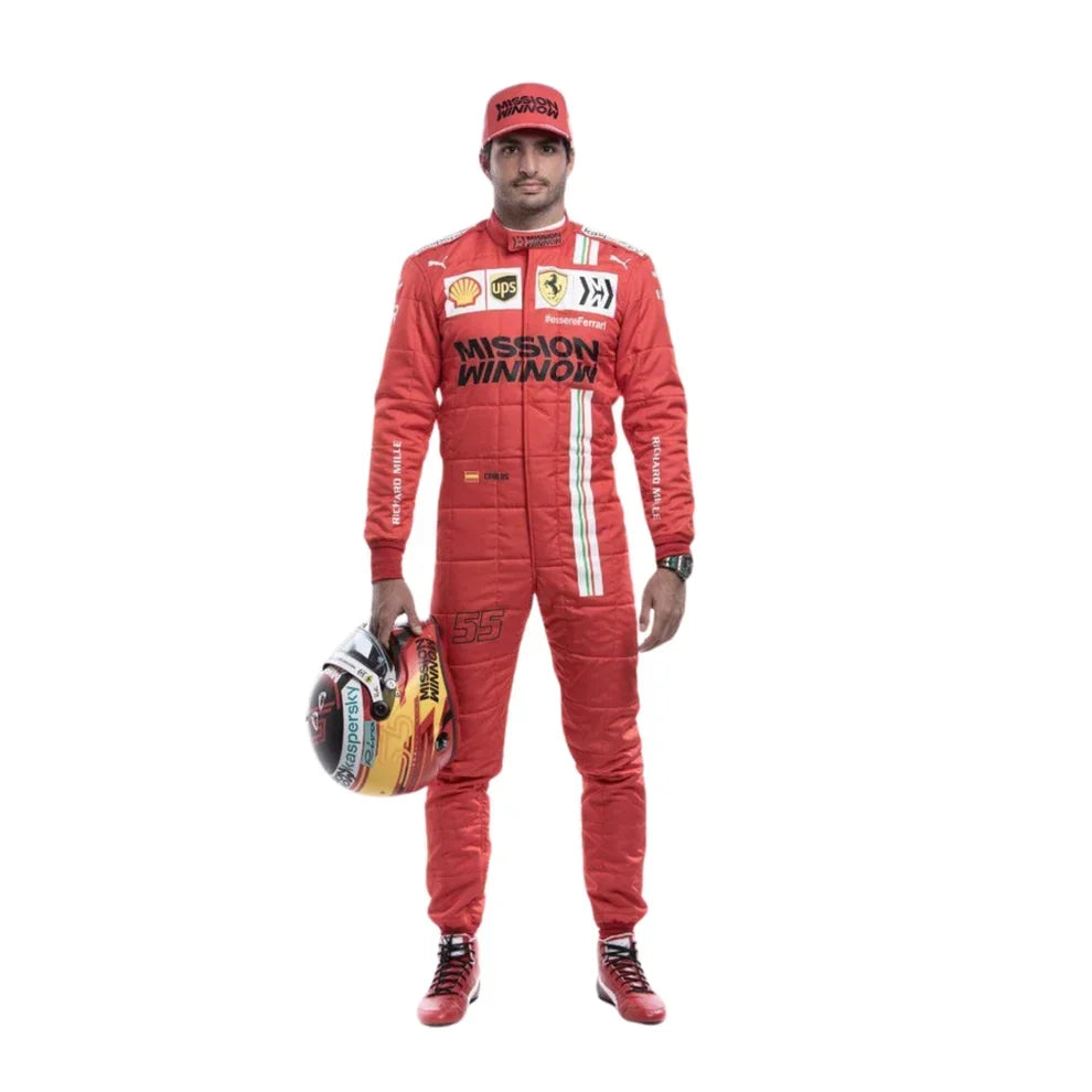 Carlos Sainz 2021 Ferrari F1 Race Suit - Dubai Racewears
