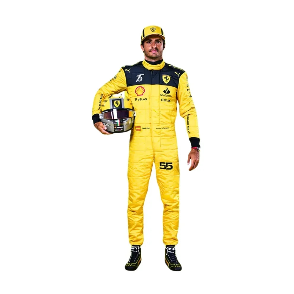 Carlos Sainz Ferrari's 75th anniversary F1 Suit Special Edition - Dubai Racewears