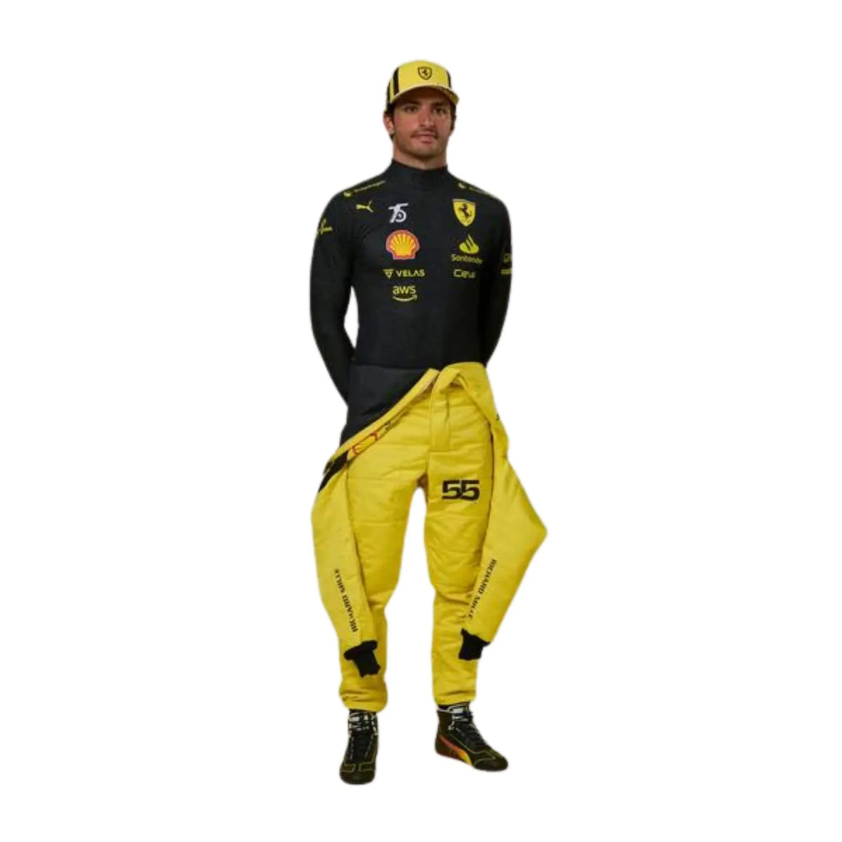 2022 Carlos Sainz 75th Anniversary F1 Racing Suit | Dubai Racegear - Dubai Racewears