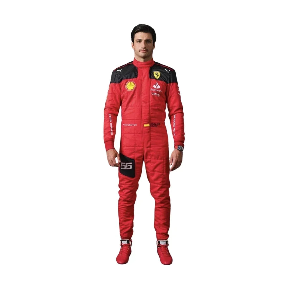 2023 Carlos Sainz Scuderia Ferrari F1 Race Suit - Dubai Racewears