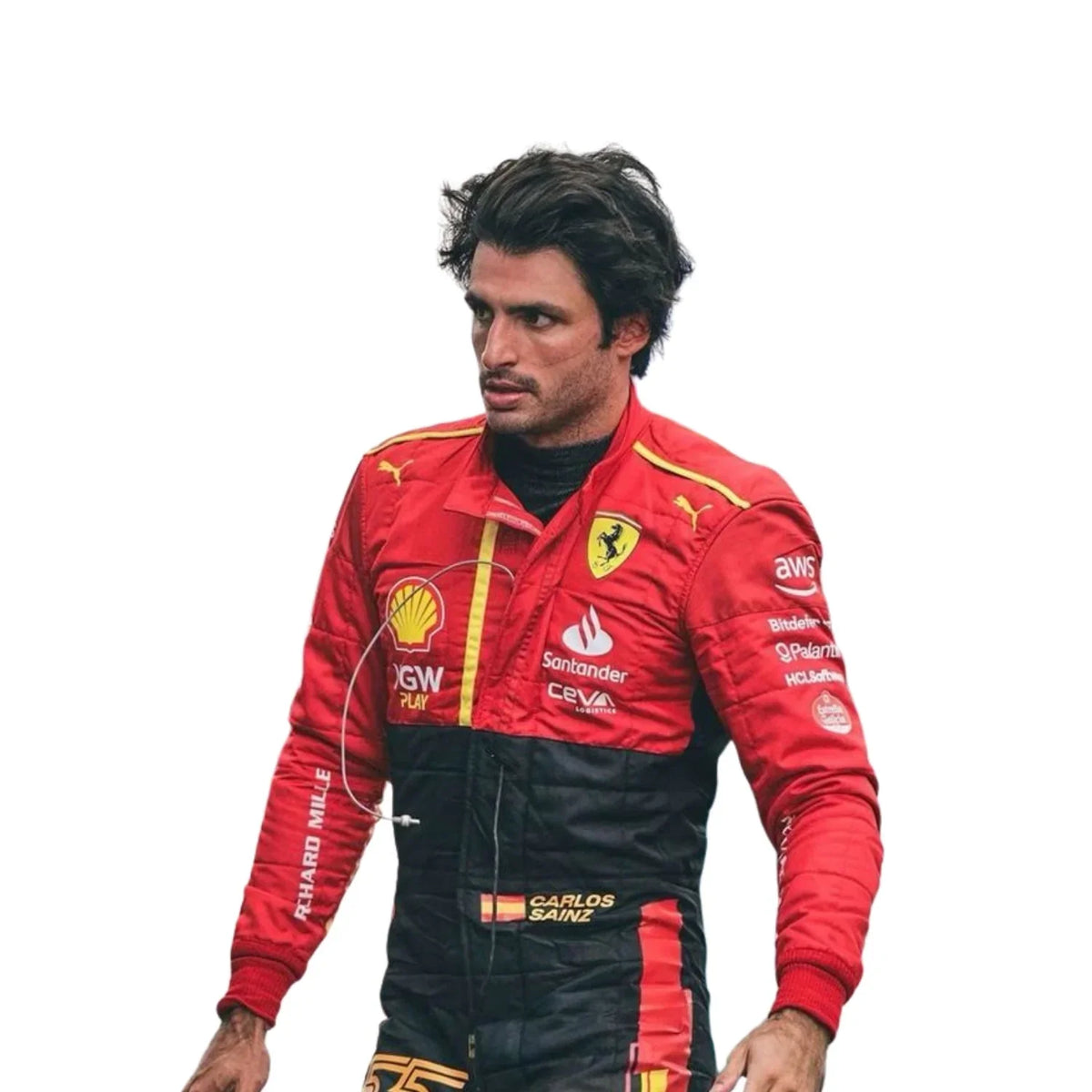 2023 Carlos Sainz Spain GP F1 Racing Suit | Dubai Racegear - Dubai Racewears
