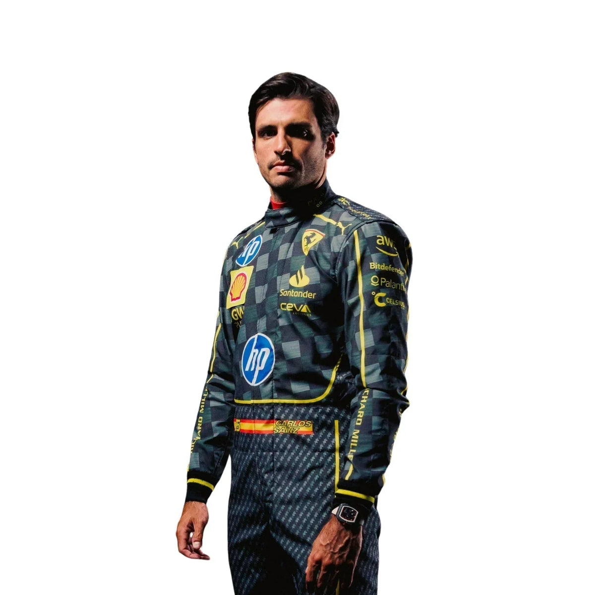 2024 Carlos Sainz Italy GP F1 Racing Suit | Dubai Racegear - Dubai Racewears