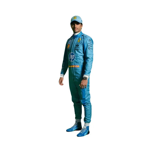 2024 Carlos Sainz Ferrari HP Miami Grand Prix F1 Race Suit - Dubai Racewears