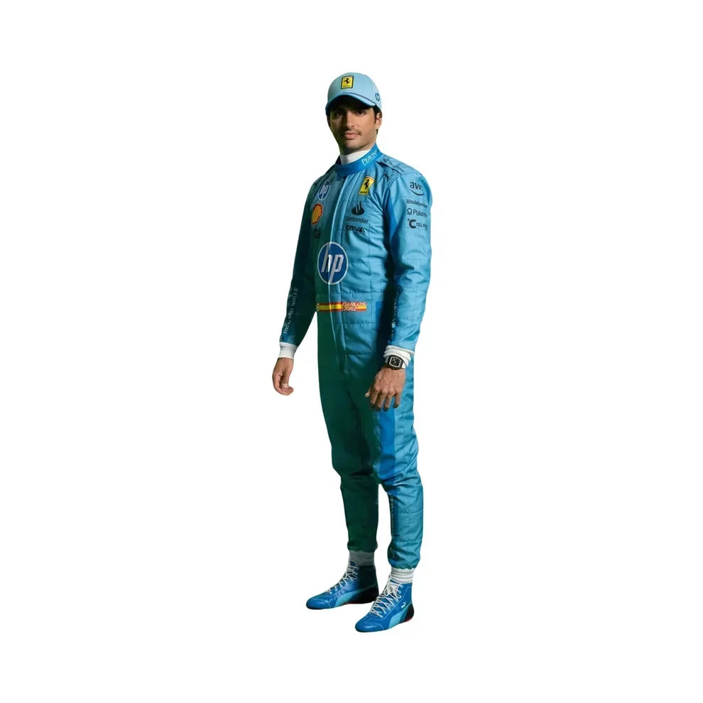 2024 Carlos Sainz Scuderia Ferrari F1 Miami Grand Prix Race Suit - Dubai Racewears