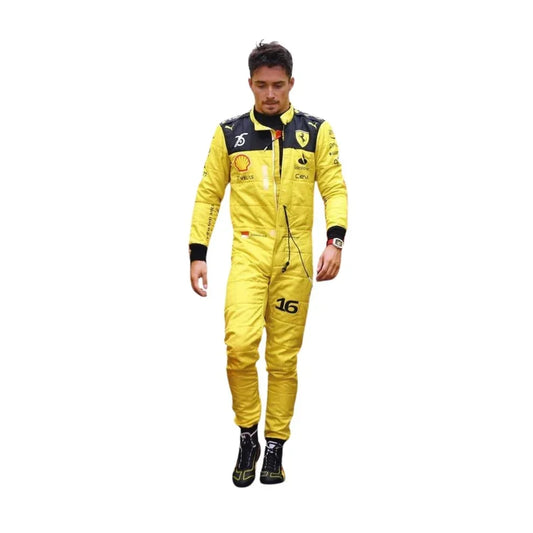 Charles Leclerc Ferrari's 75th anniversary F1 Suit Special Edition - Dubai Racewears