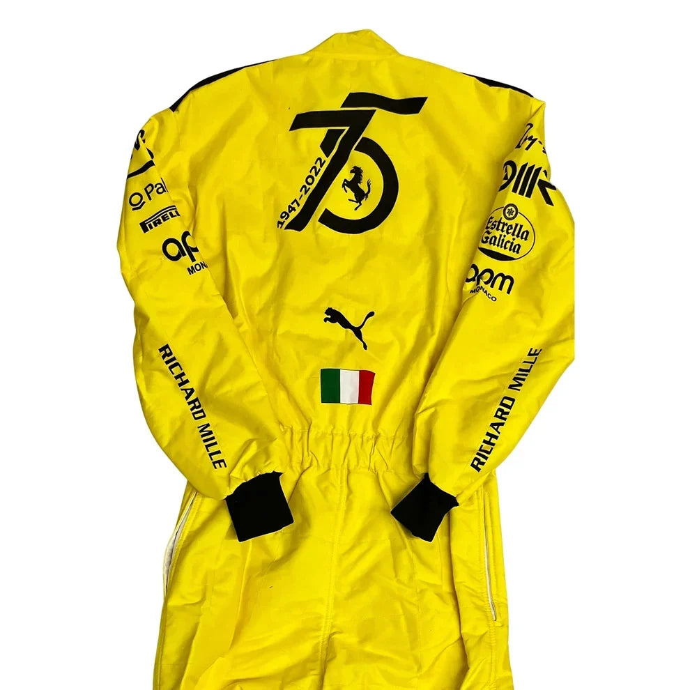 Charles Leclerc Ferrari's 75th anniversary F1 Suit Special Edition - Dubai Racewears