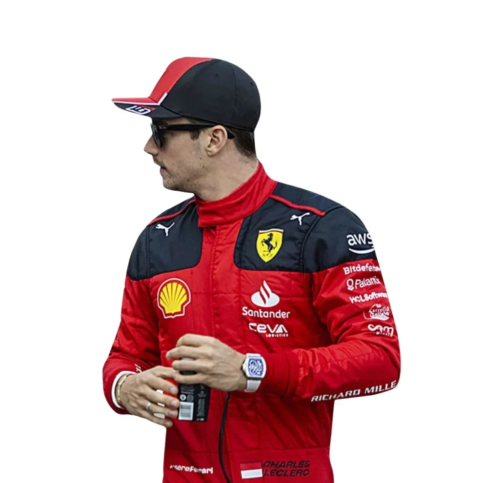 Charles Leclerc 2022 Ferrari F1 Race Suit - Dubai Racewears
