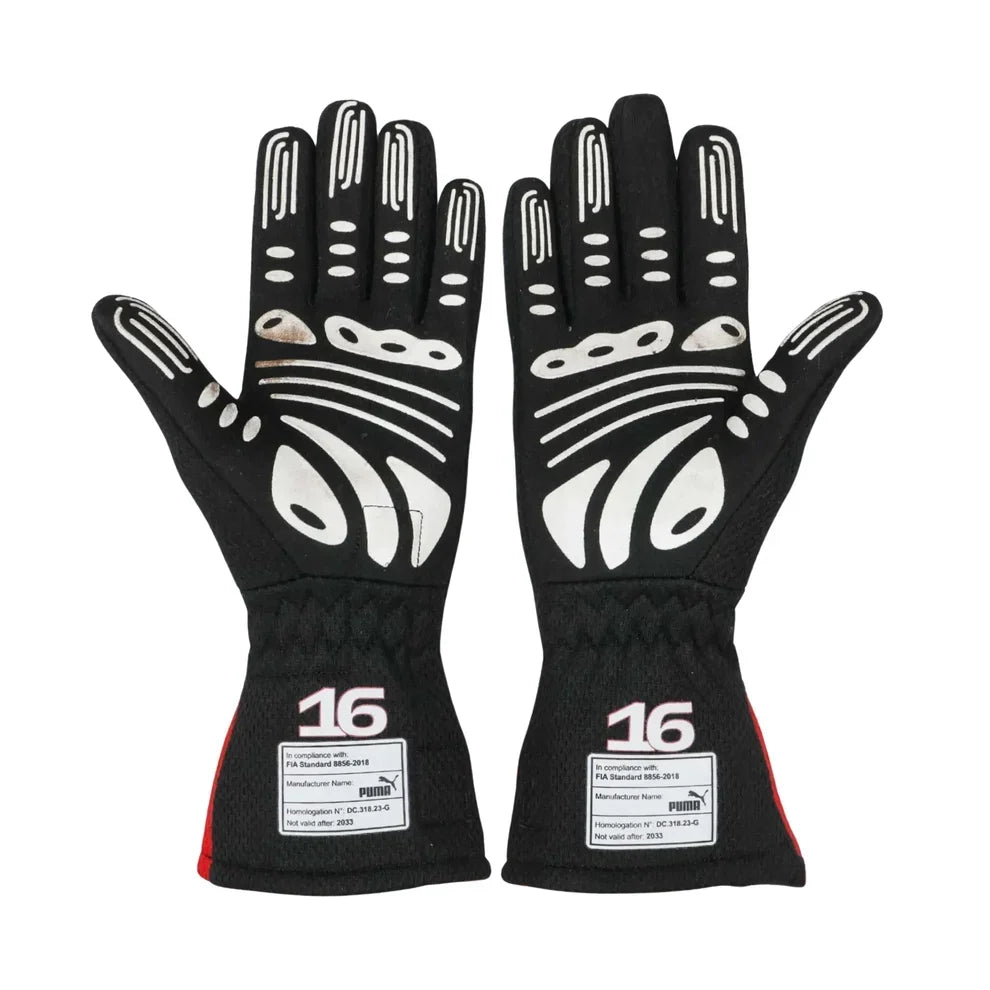 2023 Charles Leclerc Race Scuderia Ferrari F1 Gloves - Dubai Racewears