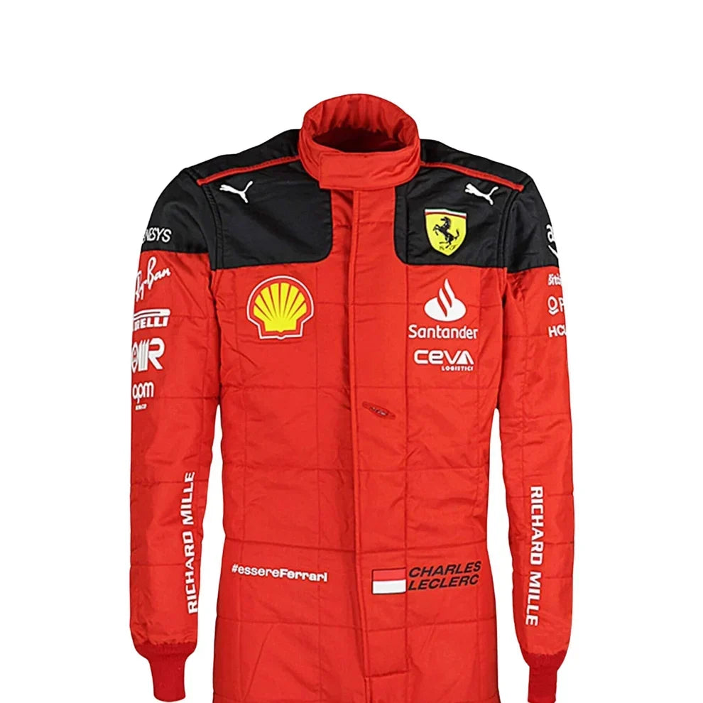 2023 Charles Leclerc Scuderia Ferrari F1 Race Suit - Dubai Racewears