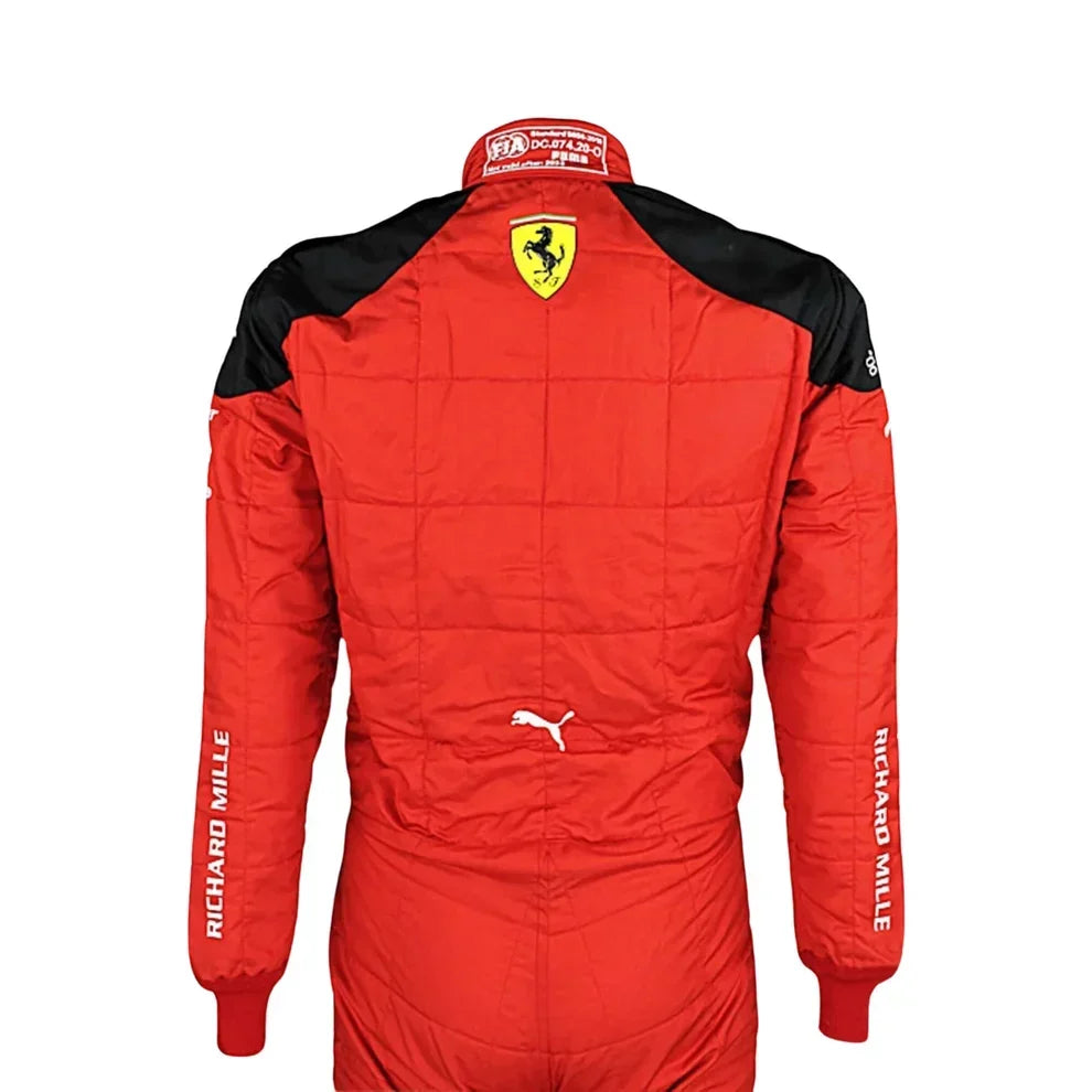 2023 Charles Leclerc Scuderia Ferrari F1 Race Suit - Dubai Racewears