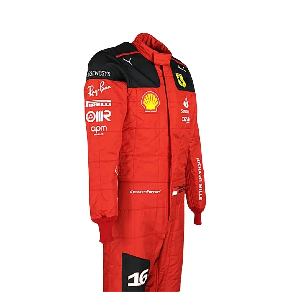2023 Charles Leclerc Scuderia Ferrari F1 Race Suit - Dubai Racewears