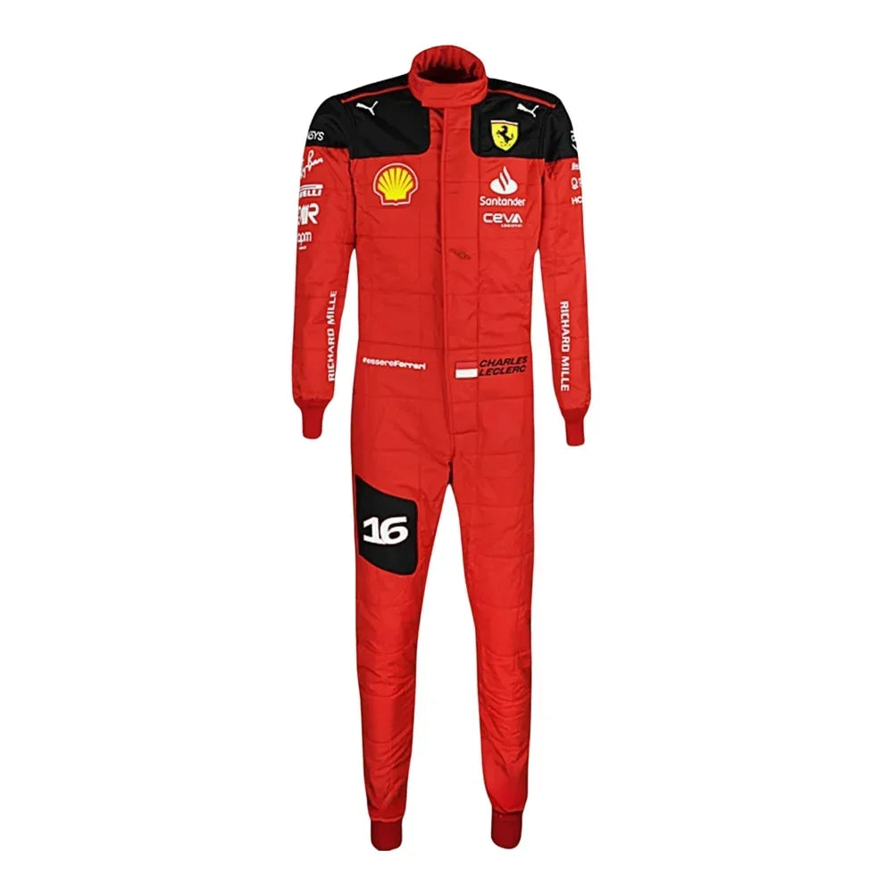 2023 Charles Leclerc Scuderia Ferrari F1 Race Suit - Dubai Racewears