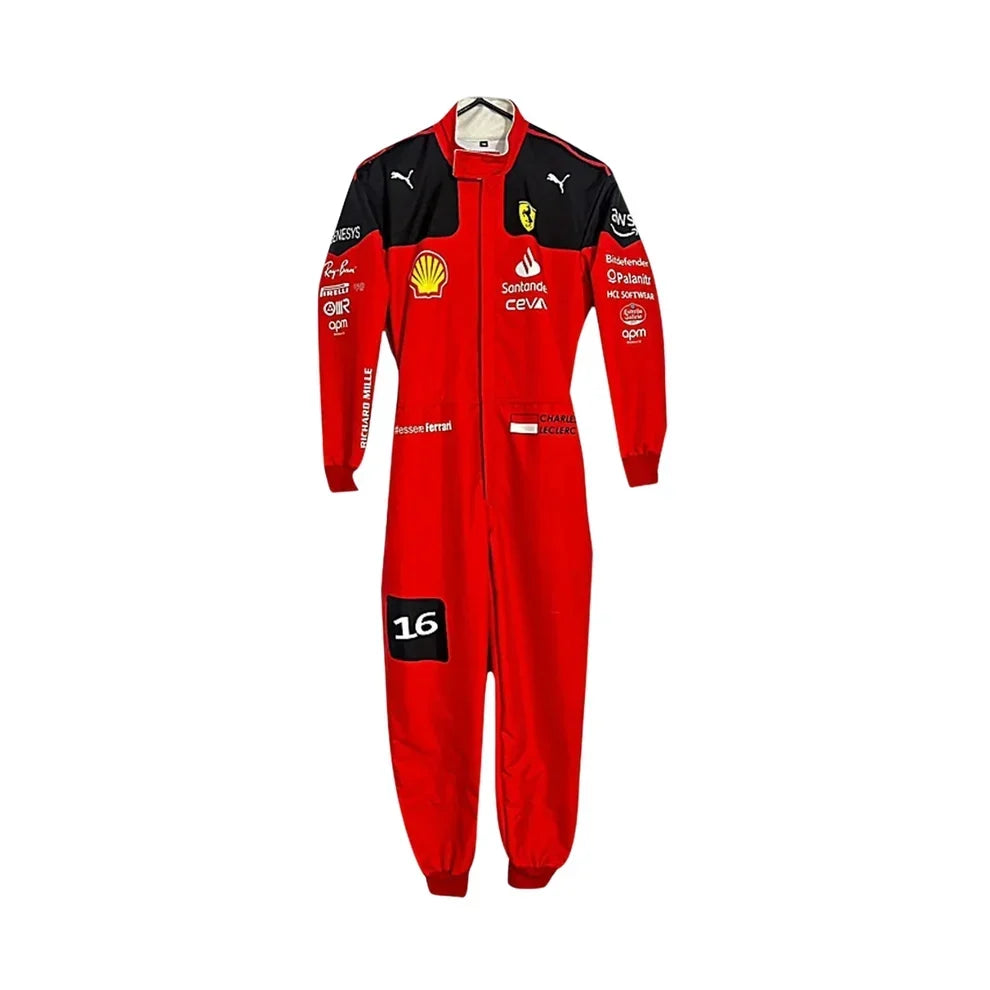 2023 Charles Leclerc Scuderia Ferrari F1 Race Suit - Dubai Racewears