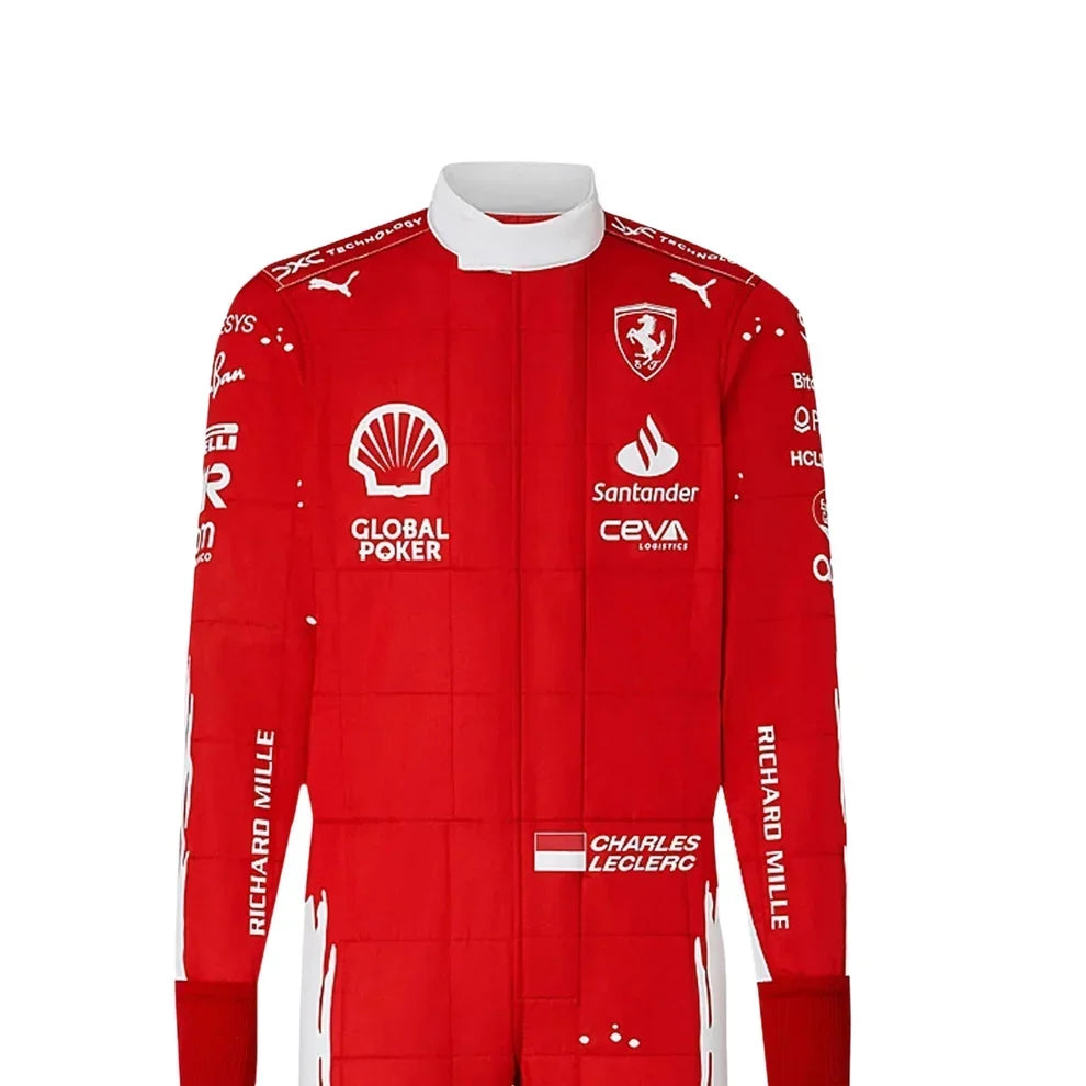 2023 Charles Leclerc las vegas GP special edition Ferrari F1 Race Suit - Dubai Racewears
