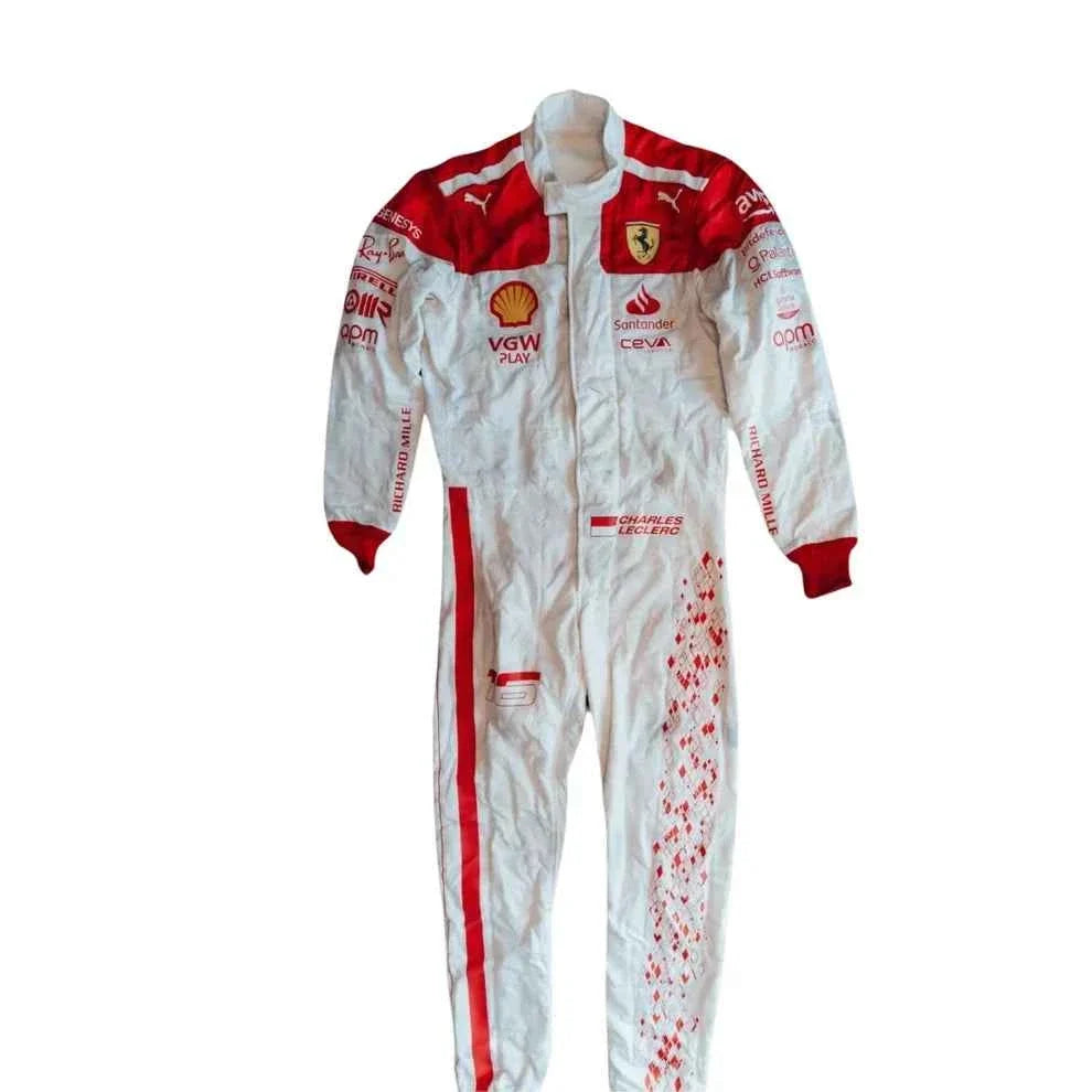 Charles Leclerc 2023 Monaco GP Ferrari F1 Racing Suit | Dubai Racegeargear
