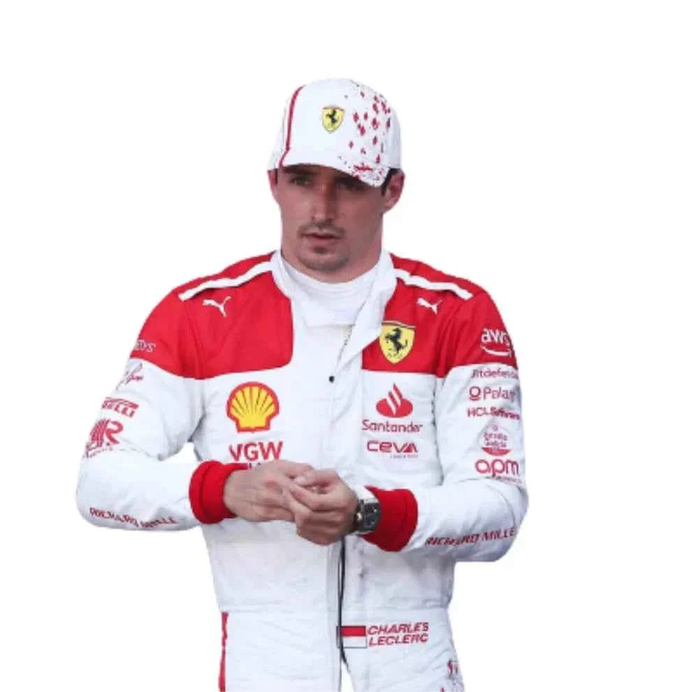 Charles Leclerc 2023 Monaco GP Ferrari F1 Racing Suit | Dubai Racegeargear
