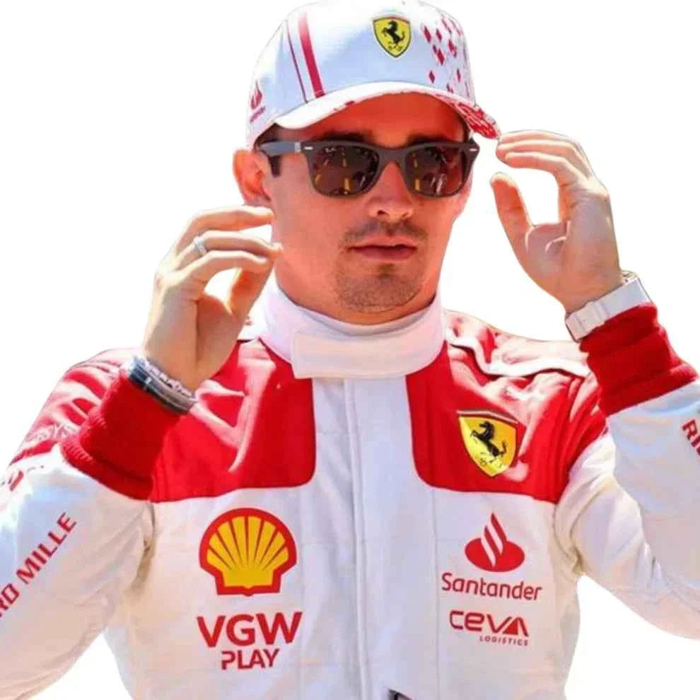 Charles Leclerc 2023 Monaco GP Ferrari F1 Racing Suit | Dubai Racegeargear