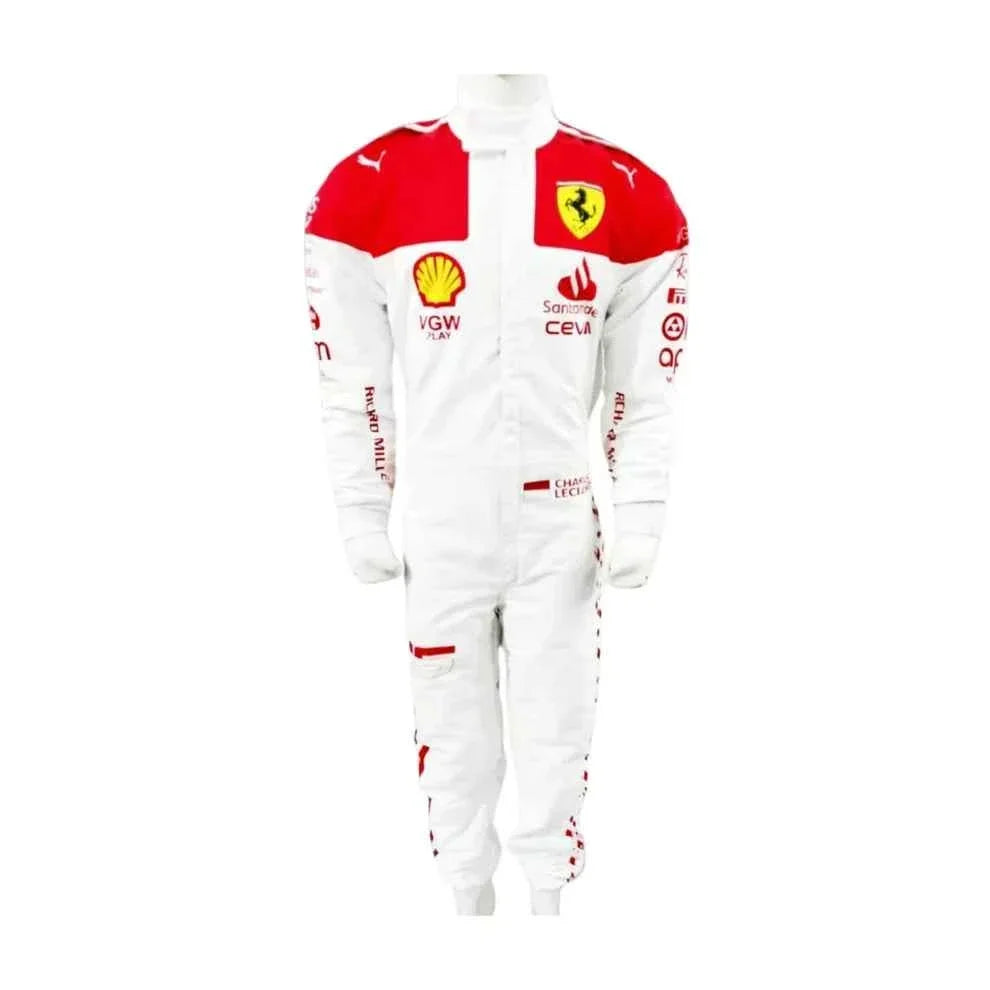 Charles Leclerc 2023 Monaco GP Ferrari F1 Racing Suit | Dubai Racegeargear