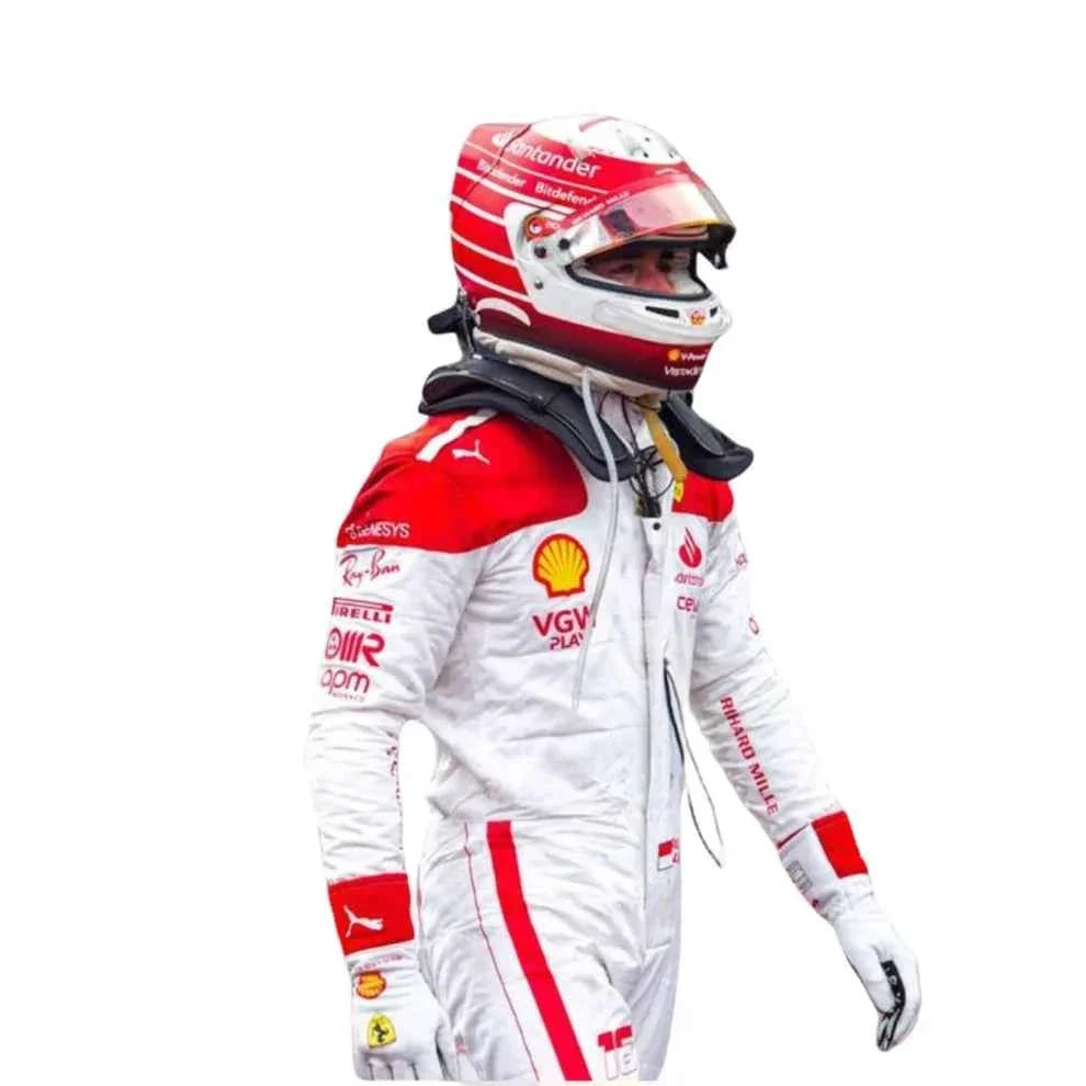 Charles Leclerc 2023 Monaco GP Ferrari F1 Racing Suit | Dubai Racegeargear