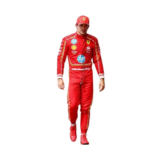 Charles Leclerc 2024 Ferrari F1 Inspired Race Suit | Dubai Racegear - Dubai Racewears