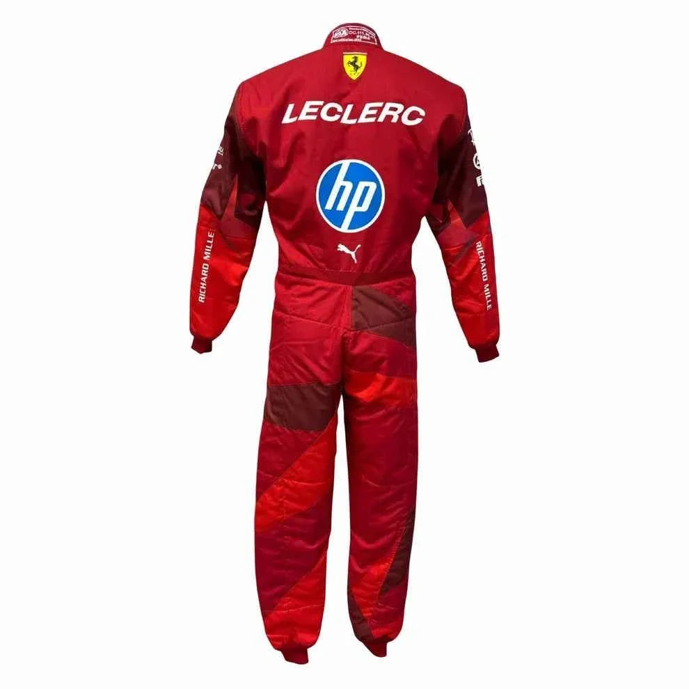2025 F1 Racing Costume Worn by Charles Leclerc & Lewis Hamilton – Las Vegas GP | Dubai Racegear
