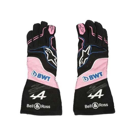 2024 Pierre Gasly BWT Alpine F1 Race Gloves - Dubai Racewears