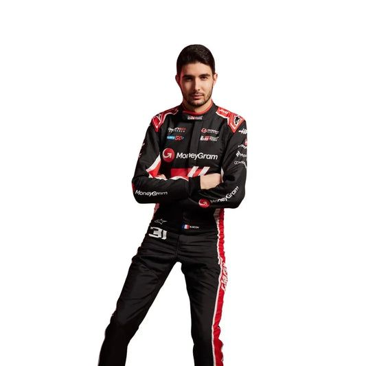 2025 Esteban Ocon Hass F1 Race Suit - Dubai Racewears