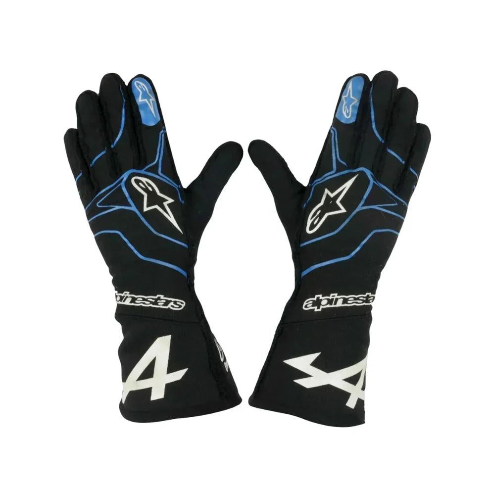 2021 Fernando Alonso Alpine F1 Race Gloves - Dubai Racewears
