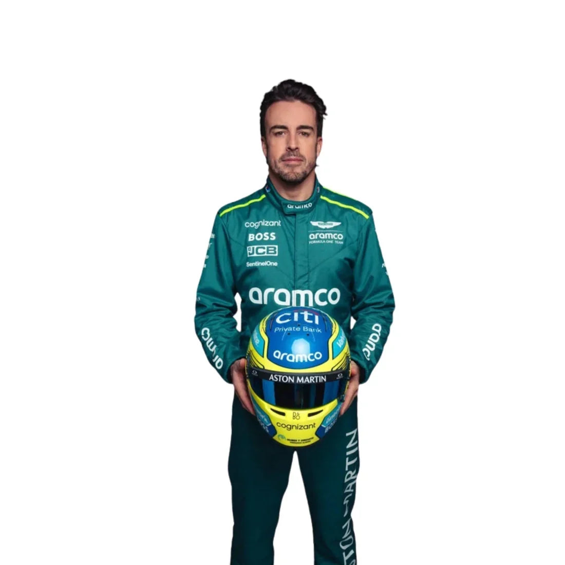 2024 Fernando Alonso Aston Martin F1 Race Suit - Dubai Racewears