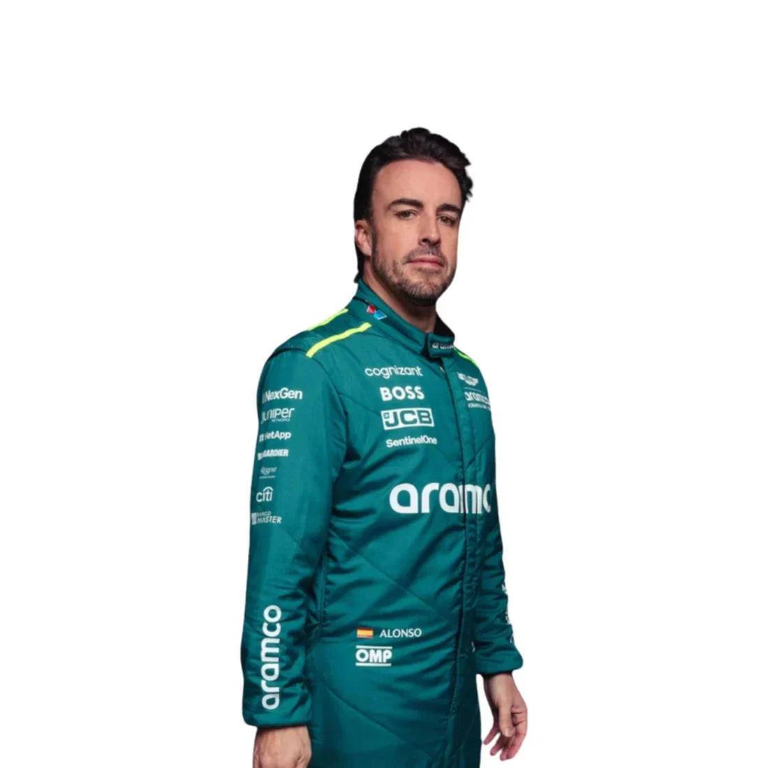 2024 Fernando Alonso Aston Martin F1 Race Suit - Dubai Racewears