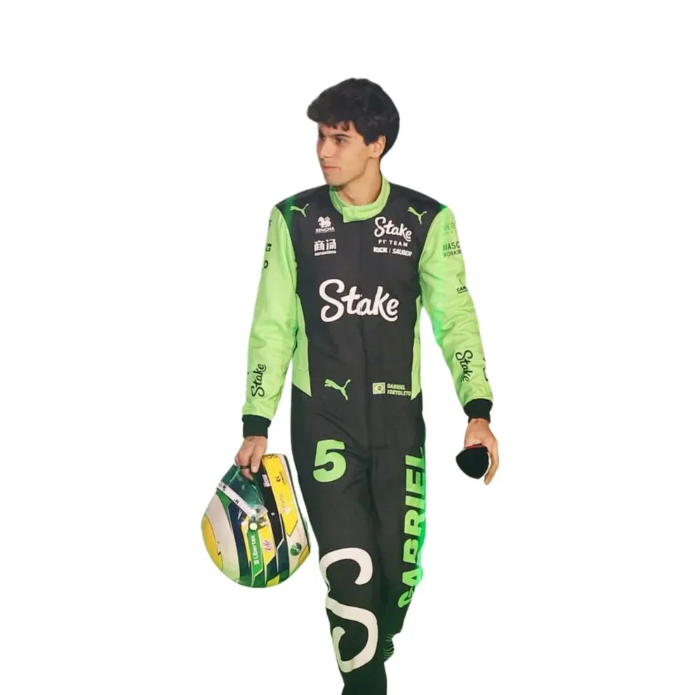 2025 Gabriel Bortoleto Kick Sauber F1 Race Suit - Dubai Racewears