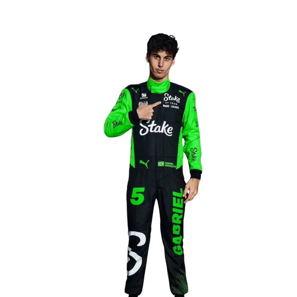 2025 Gabriel Bortoleto Kick Sauber F1 Race Suit - Dubai Racewears