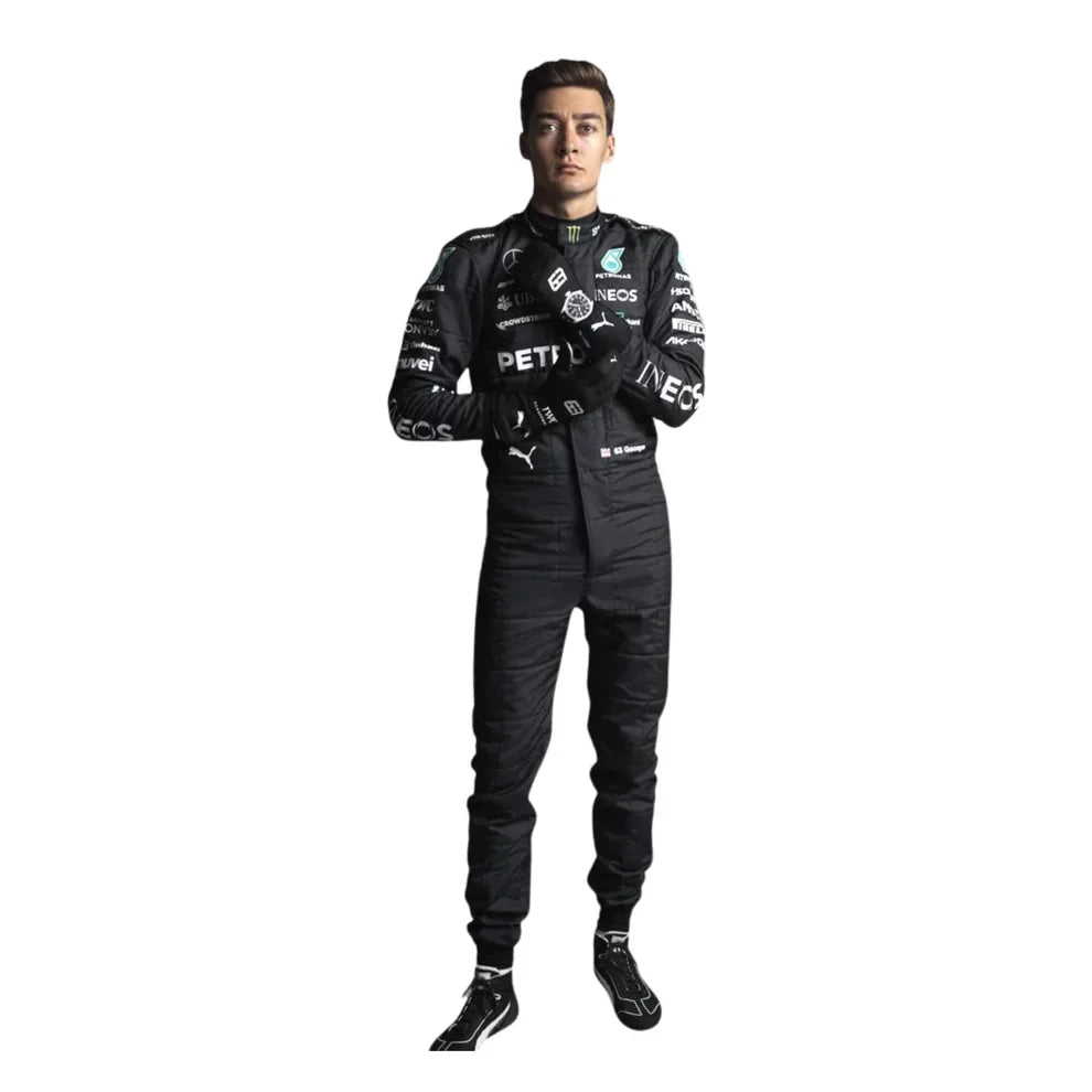 2023 George Russell Mercedes F1 Race Suit - Dubai Racewears
