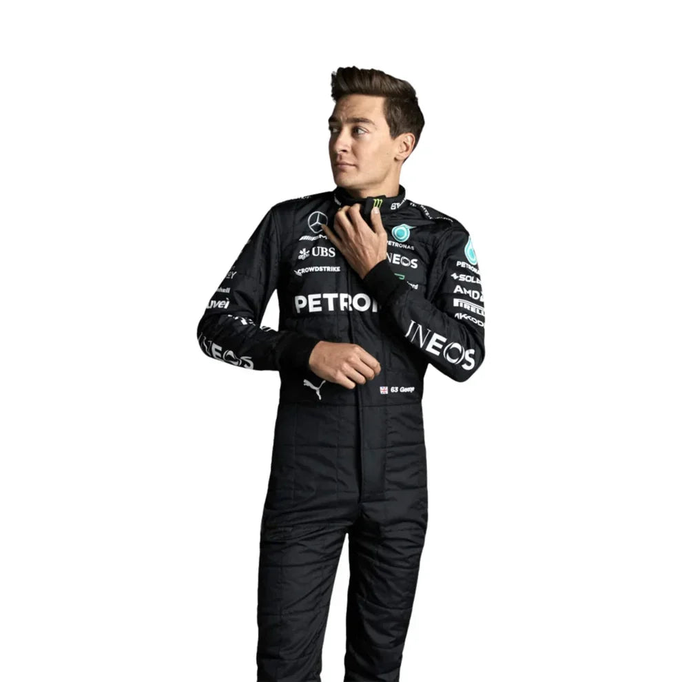 2023 George Russell Mercedes F1 Race Suit - Dubai Racewears